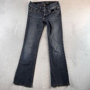 American Eagle Jeans Mens 32x32 Blue Original Boot Jeans Stretch Faded Dark Boho